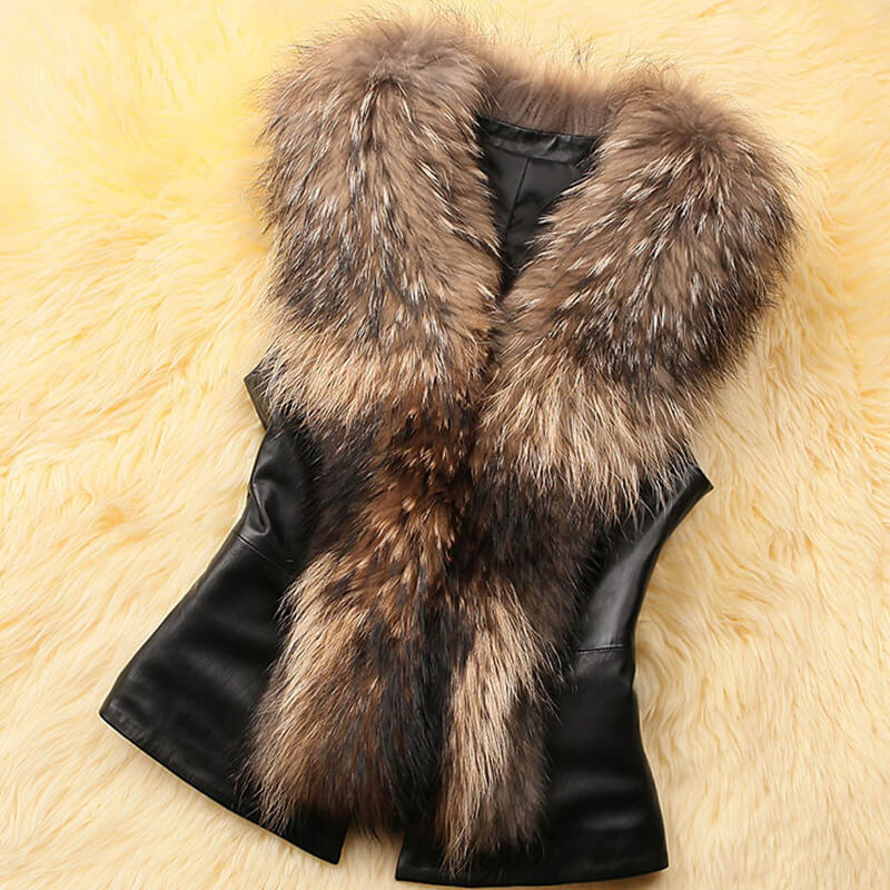 

Lovely Casual V Neck Patchwork Brown Vests