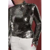 Lovely Trendy Skinny Black T-shirt