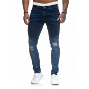 Lovely Casual Printed Blue Jeans
