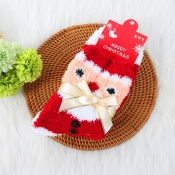 Lovely Casual Santa Claus Red Socks