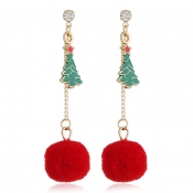Lovely Christmas Day Gold Earring