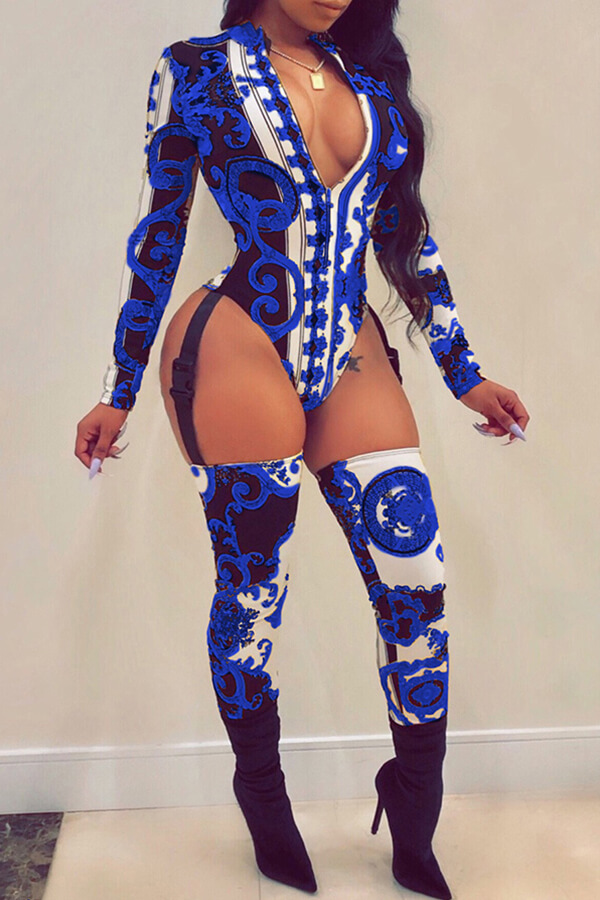 

Lovely Casual Hollow-out Royal Blue One-piece Jumpsuit, Royalblue