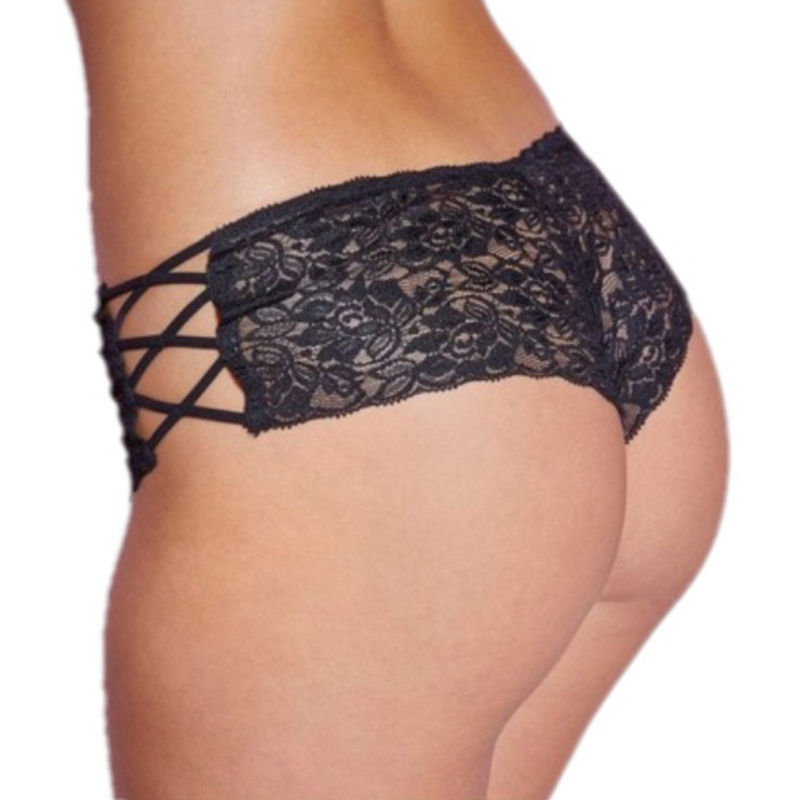 

Lovely Sexy Hollow-out Black Panties