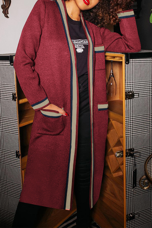 

Lovely Work Patchwork Red Cardigan