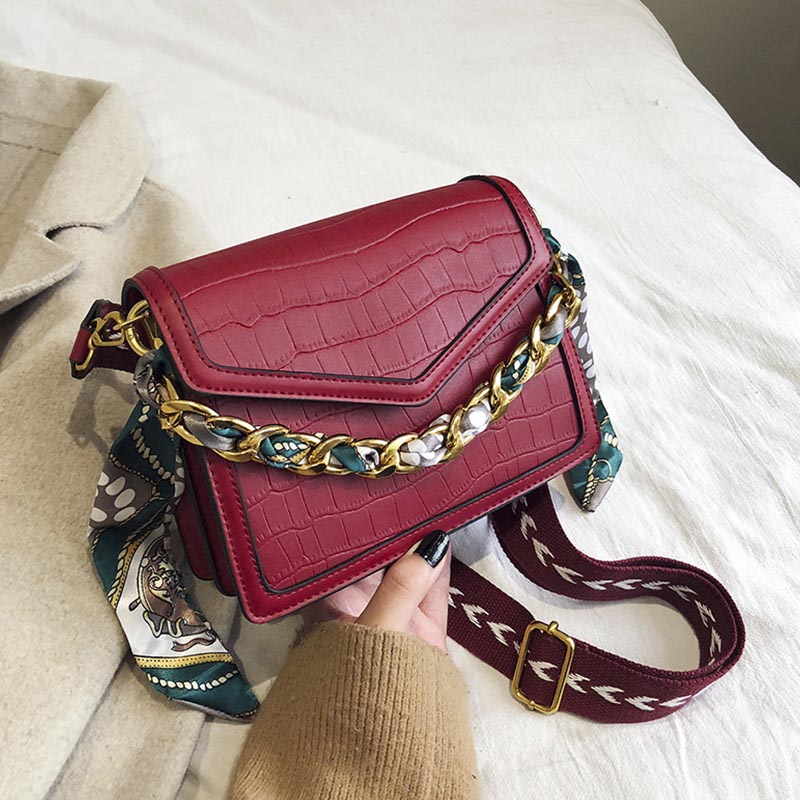 

Lovely Chic Patchwork Red Crossbody Bag