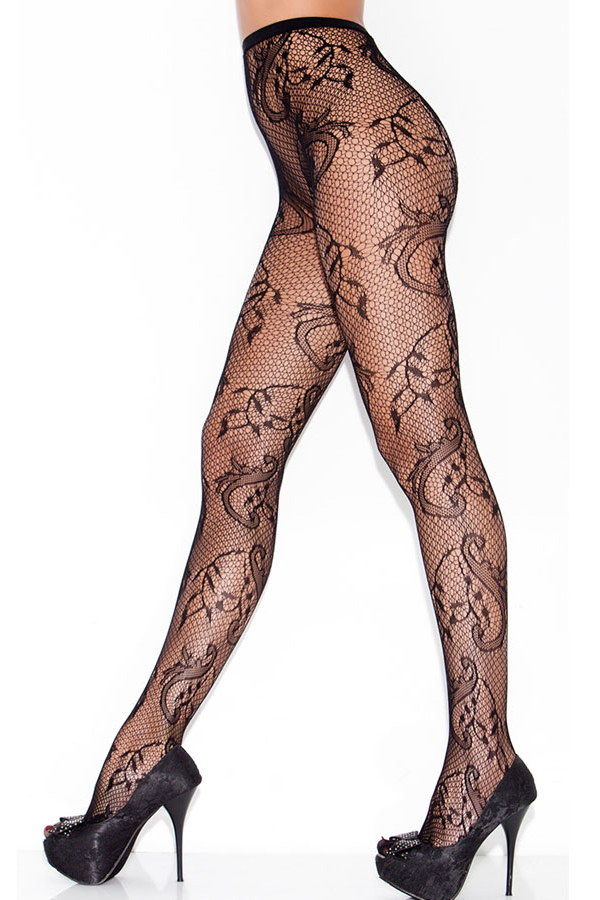 

Lovely Chic See-through Black Bodystocking
