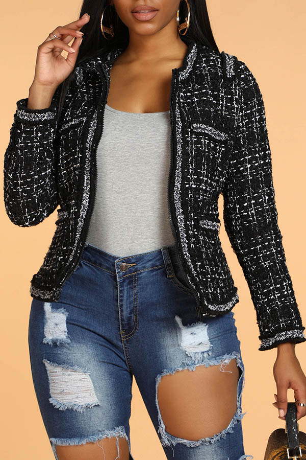 

Lovely Bohemian Patchwork Black Blazer