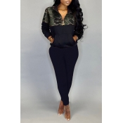 Lovely Casual Basic Black Two-piece Pants Set