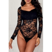 Lovely Sexy See-through Black Teddies