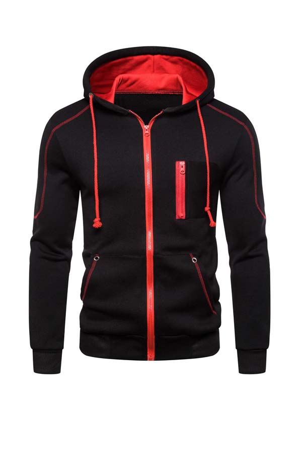 

Lovely Casual Drape Design Black Coat