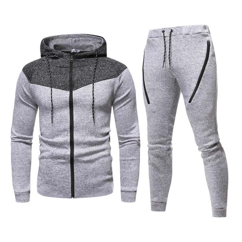 

Lovely Casual Patchwork Light Grey Two-piece Pants Set