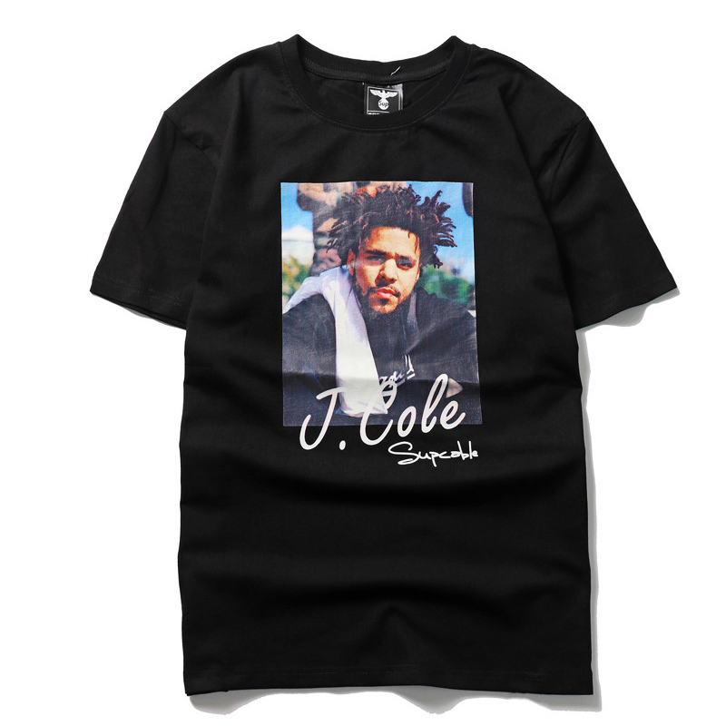 

Lovely Chic O Neck Print Black T-shirt