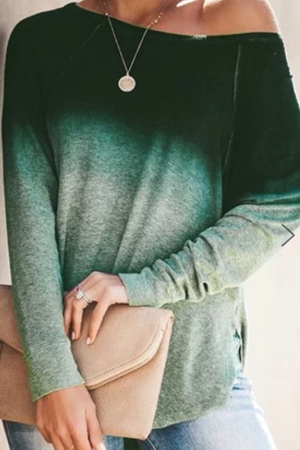 

Lovely Casual Print Green T-shirt