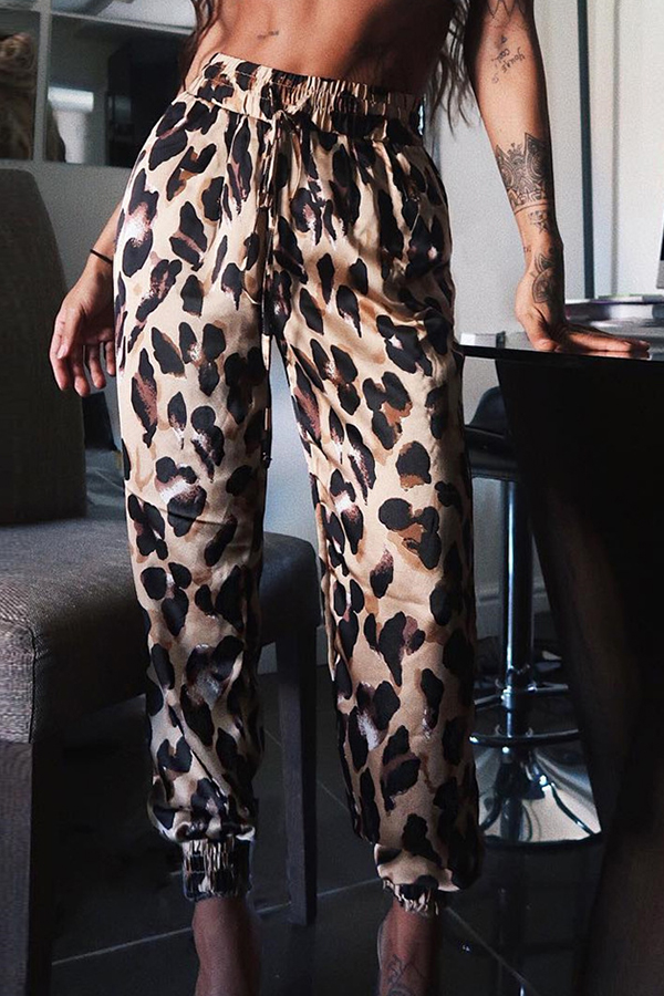 

Lovely Casual Leopard Print Pants