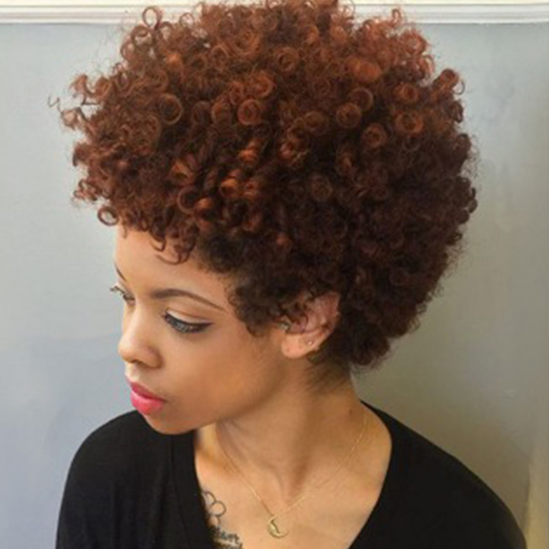 

Lovely Chic Basic Curly Brown Wigs