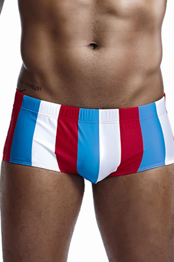 

Lovely Striped Multicolor Man Swimming Shorts, Multicolor stripe