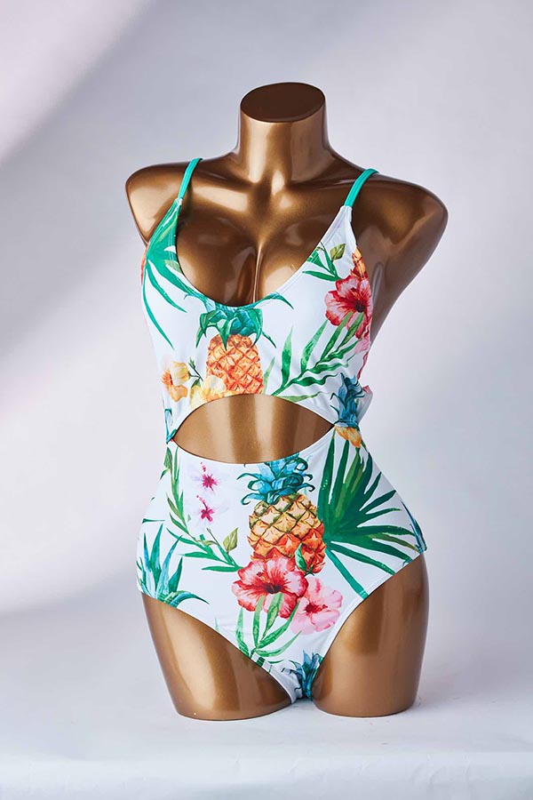 

Lovely Hollow-out White One-piece Swimsuit