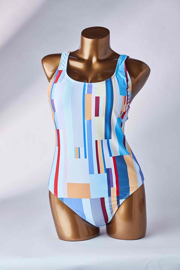

Lovely Print Multicolor One-piece Swimsuit, Multi