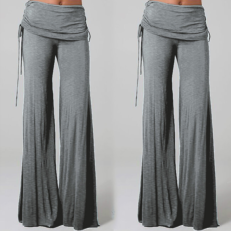 

Lovely Casual Drawstring Grey Pants