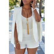 Lovely Work Cloak Design White Coat