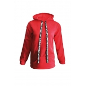Lovely Casual Hooded Collar Red Plus Size Hoodie