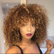Lovely Chic Basic Curly Brown Wigs