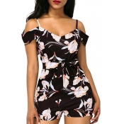 Lovely Bohemian Print Multicolor One-piece Romper