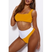 Lovely Patchwork Croci Two-piece Swimsuit
