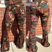 Lovely Trendy Camo Print Pants