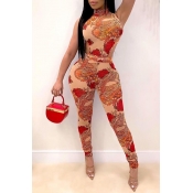 Lovely Trendy Hollow-out Red One-piece Jumpsuit