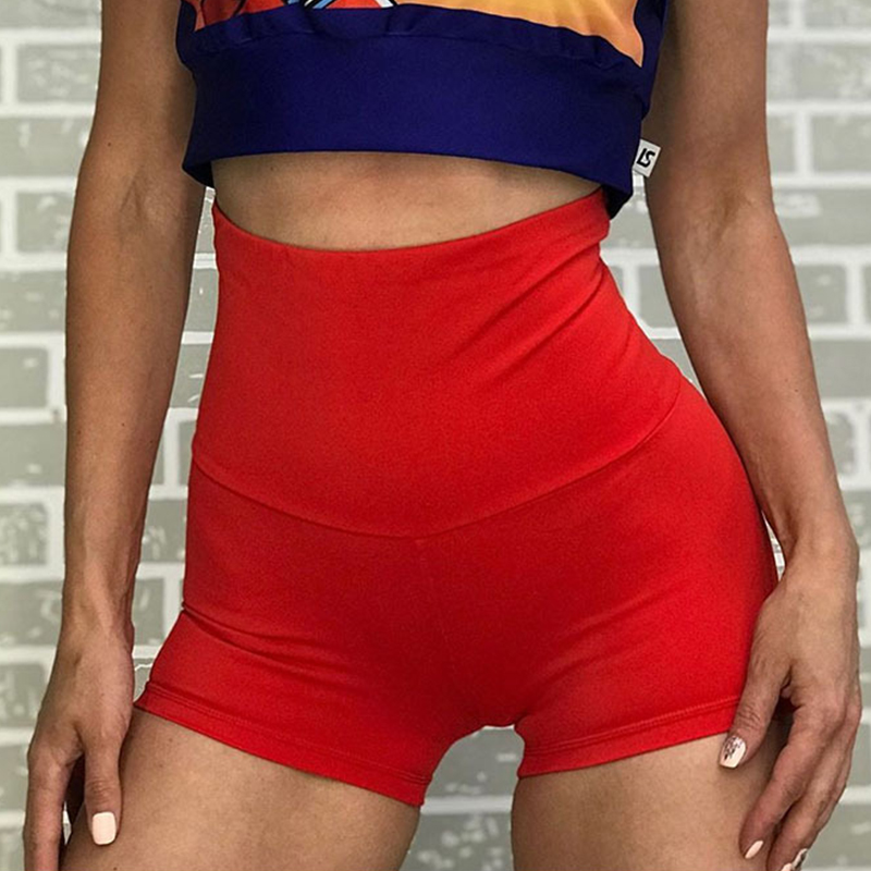 

Lovely Chic Skinny Red Shorts