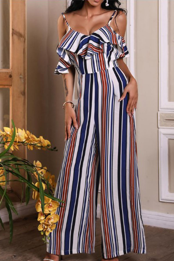 

Lovely Chic Striped Multicolor One-piece Jumpsuit, Multi