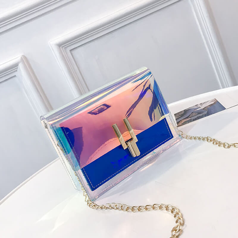 

Lovely Trendy Chain Strap Blue Crossbody Bags