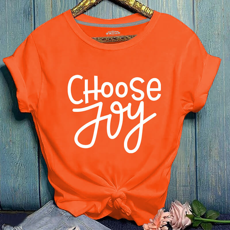 

Lovely Casual Letter Print Orange T-shirt