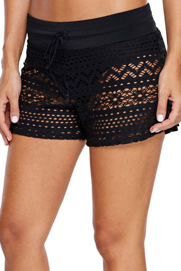 

Lovely Lace Black Bikini Bottom