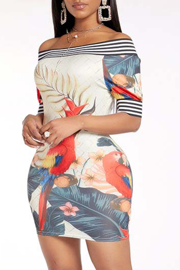 

Lovely Casual Print Multicolor Mini Dress, Multi