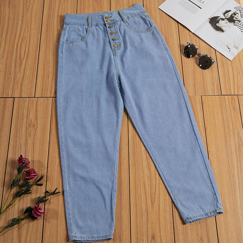 

Lovely Casual Buttons Design Blue Jeans