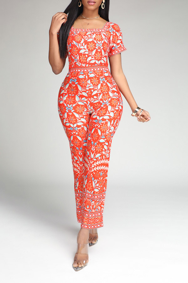 

Lovely Bohemian Print Croci One-piece Jumpsuit