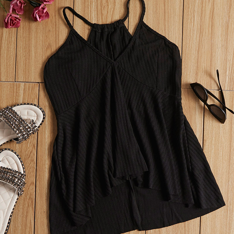 

Lovely Sexy Basic Black Mini Dress