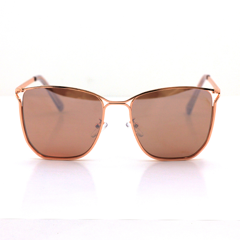 

Lovely Trendy Big Frame Design Rose Gold Sunglasses