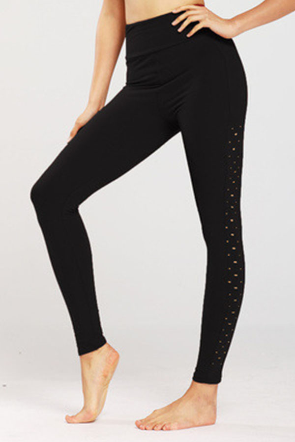 

Lovely Casual Basic Black Leggings