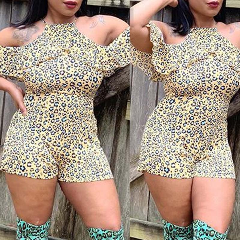 

Lovely Trendy Hollow-out Yellow One-piece Romper
