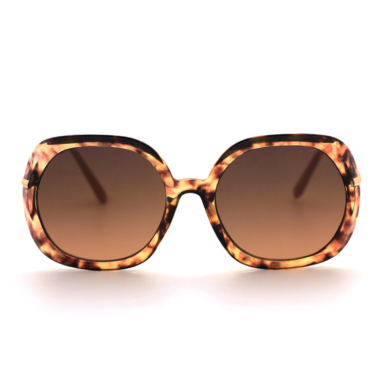 

Lovely Retro Print Brown Sunglasses