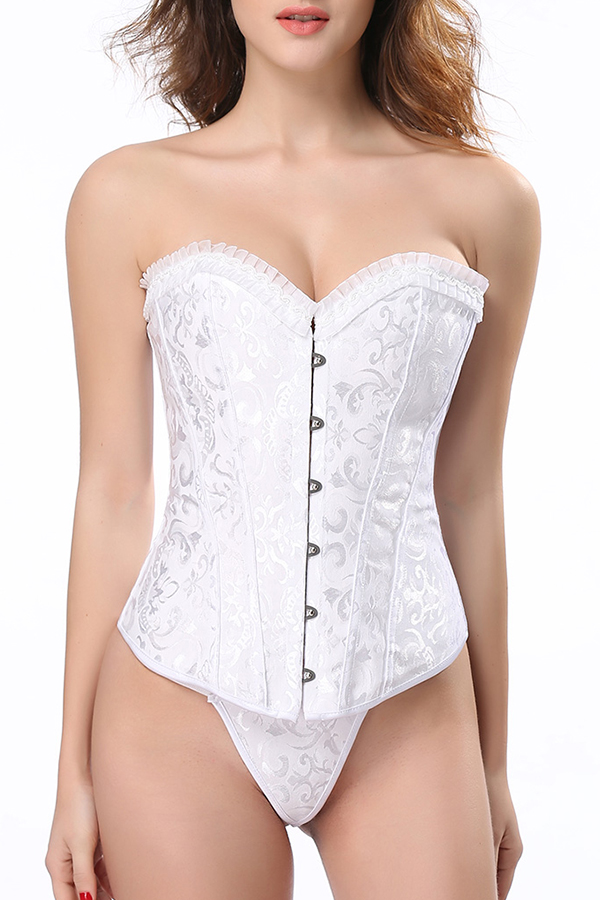 

Lovely Sexy Bandage Design White Bustiers