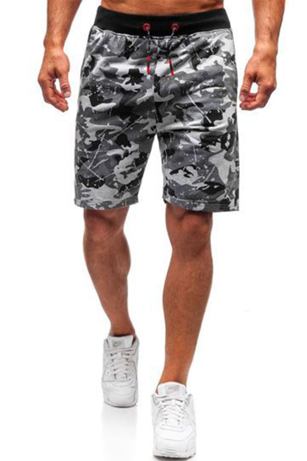 

Lovely Sportswear Print Light Grey Shorts