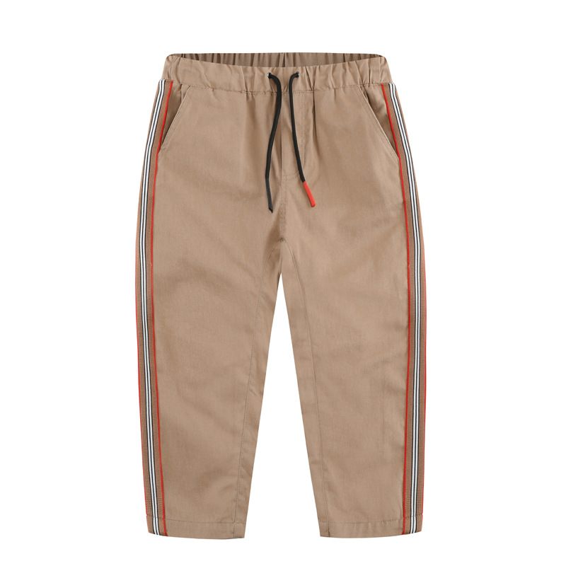 

Lovely Casual Striped Khaki Boys Pants