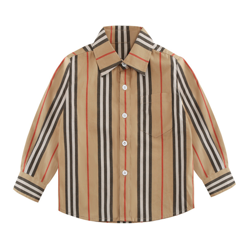 

Lovely Chic Striped Print Boys Shirt, Stripe