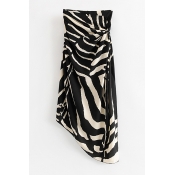 Lovely Trendy Zebra Stripe Skirt
