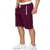 Lovely Casual Lace-up Red Shorts