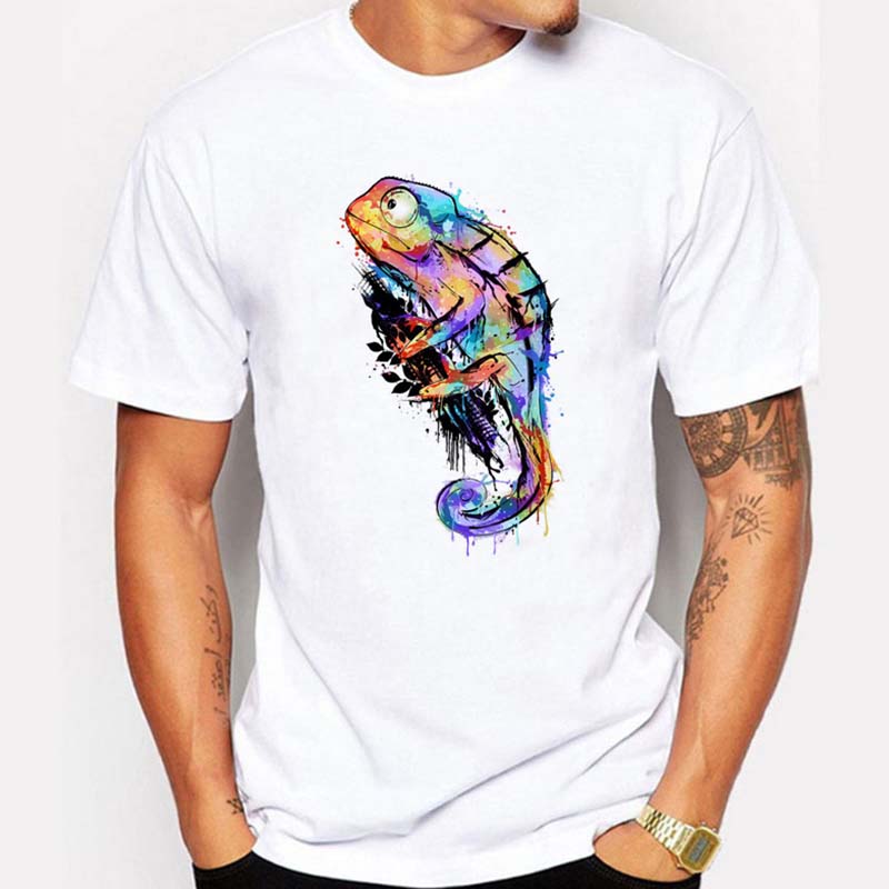 

Lovely Leisure O Neck Print White T-shirt
